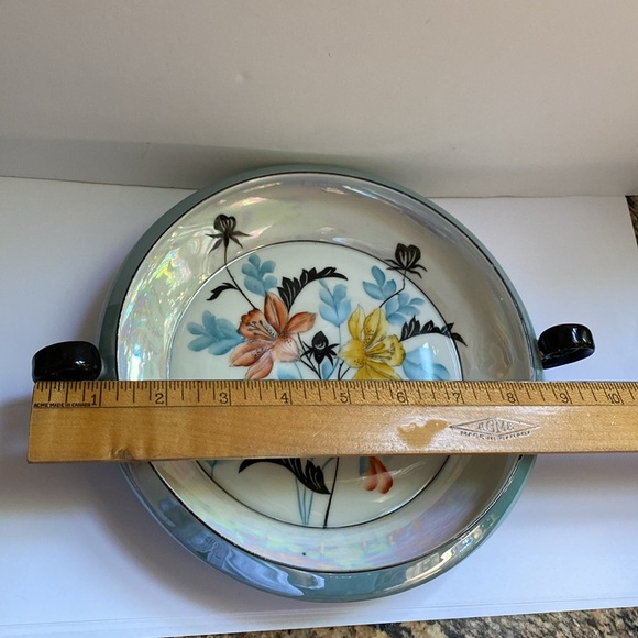 Vintage Lustreware serving dish. Beautifully hand painted. - Picture 2 of 12
